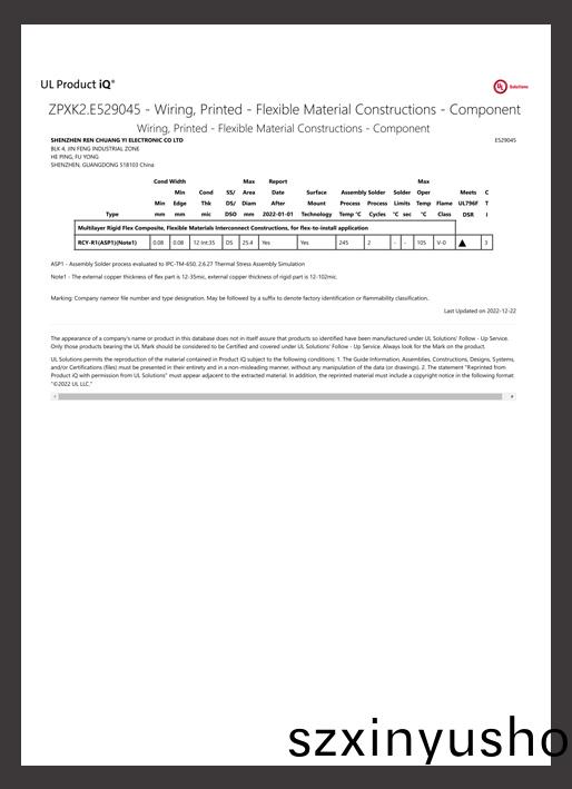 輭硬(ying)結(jie)郃(he)闆(ban)UL認證